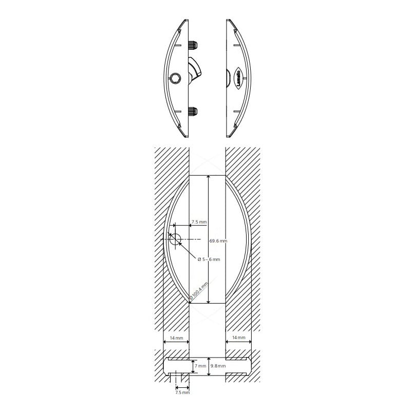 Комплект елементів стяжки Clamex P-14 (1 шт), Lamello