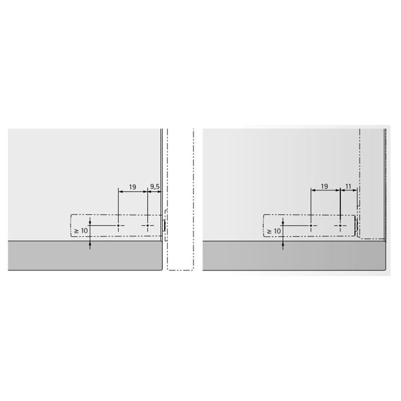 Механізм P2O PIN, сірий, накладний, короткий хід (9089600) Hettich Механізм P2O PIN, сірий, накладний, короткий хід (9089600) Hettich