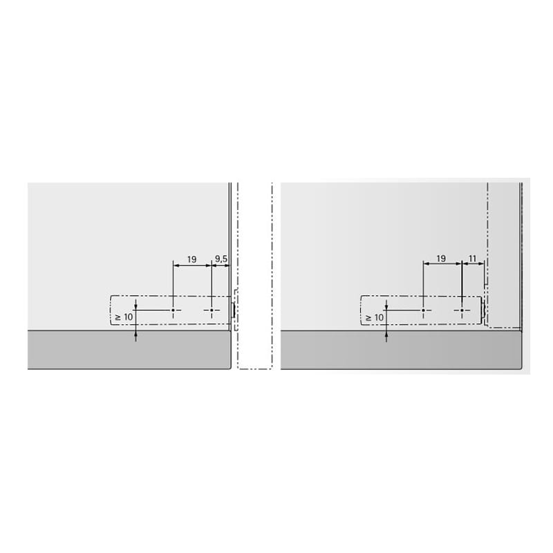 Механизм P2O PIN Strong, антрацит, накладной, короткий ход (9089635) Hettich Механизм P2O PIN Strong, антрацит, накладной, короткий ход (9089635) Hettich