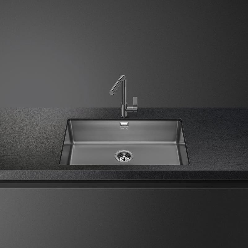 Мийка нерж. PVD (мпс) чорний VSTR71DKX Smeg Мийка нерж. PVD (мпс) чорний VSTR71DKX Smeg