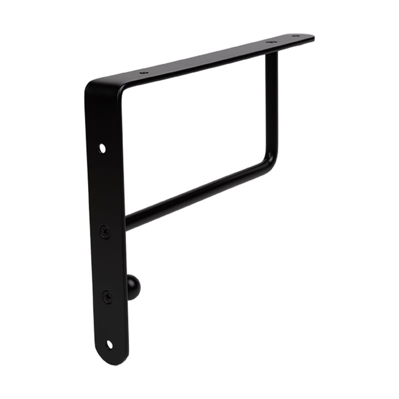 Консоль металл 195x250 прямоугольная, max 20кг, черный матовый