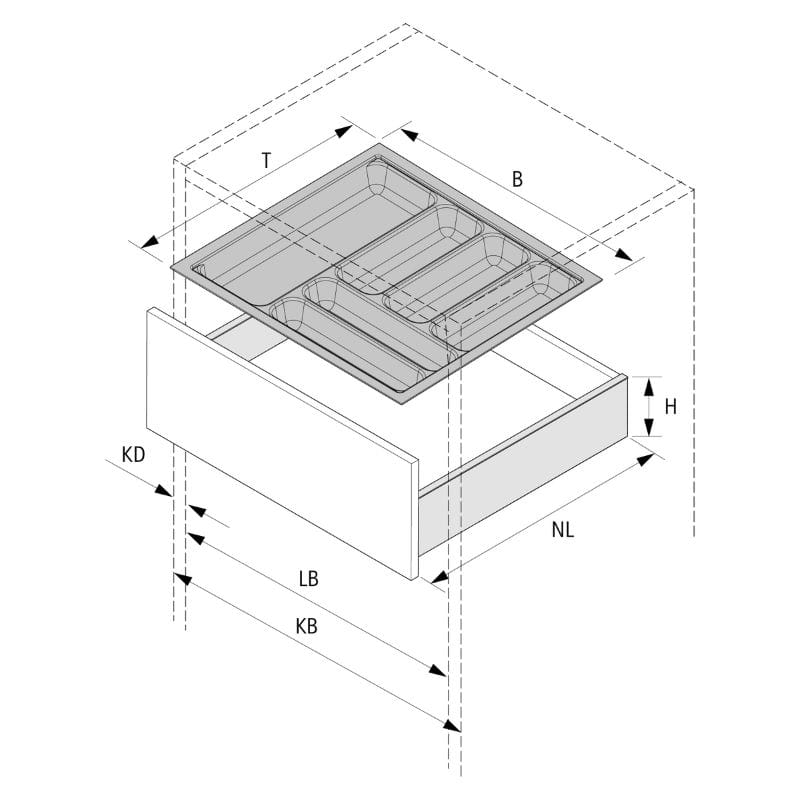 Організація OrgaTray 480 срібло, пластик L=470 W=400 Atira (9202814) Hettich Організація OrgaTray 480 срібло, пластик L=470 W=400 Atira (9202814) Hettich