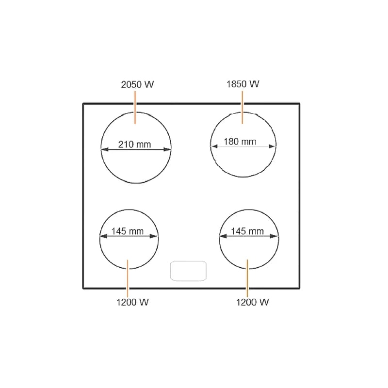 Електрична поверхня FHE 1844 VTC2x Fabiano