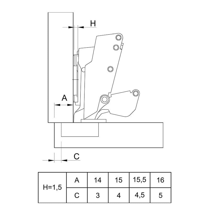 Петля Clip-on, 165°, Sensys 8687, накладная, без пруж., трансформер, никель (9099660) Hettich Петля Clip-on, 165°, Sensys 8687, накладная, без пруж., трансформер, никель (9099660) Hettich