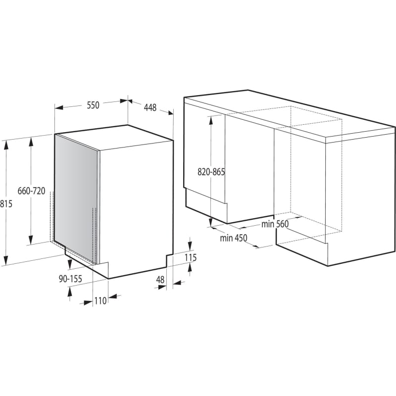 Посудомийка вбудована GV 520 E15 Gorenje Посудомийка вбудована GV 520 E15 Gorenje