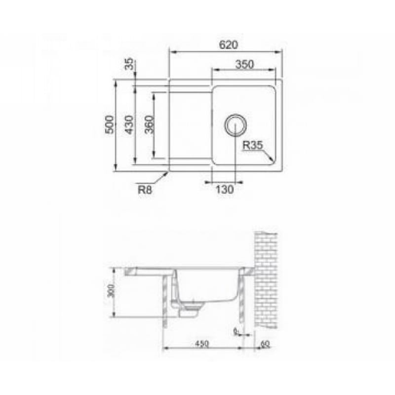 Мийка з сифоном тектонайт OID 611-62 POLAR WHITE Franke (114.0498.007) уцінка Мийка з сифоном тектонайт OID 611-62 POLAR WHITE Franke (114.0498.007) уцінка