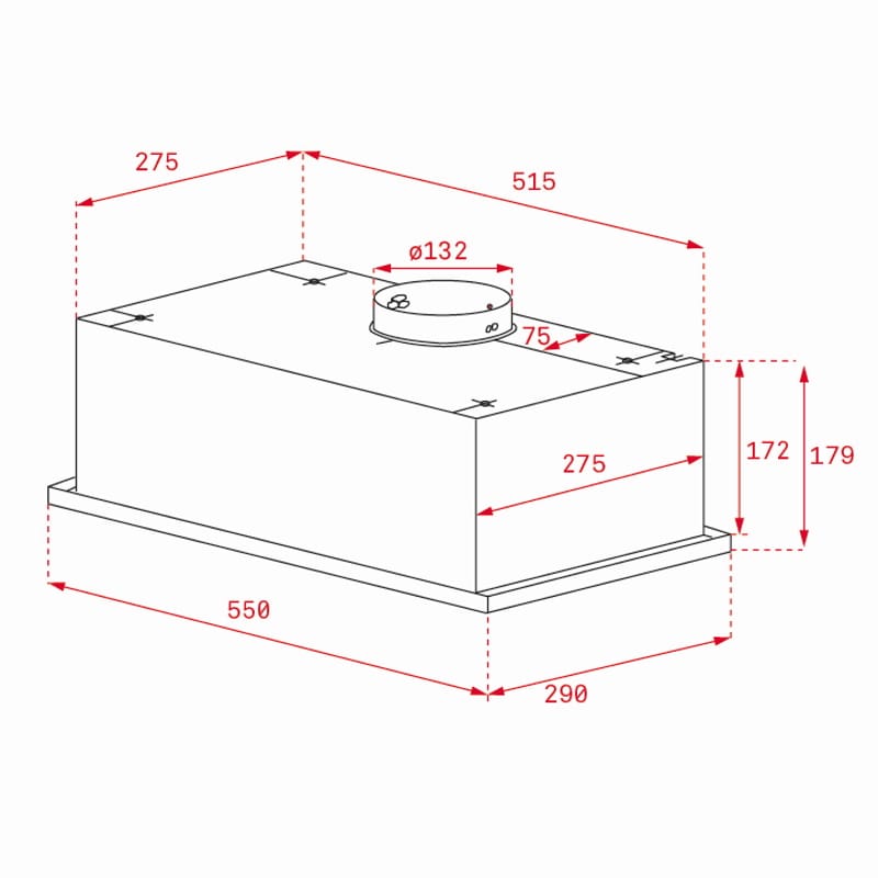 Вытяжка встроенная GFG 2 SS Teka (40446753)