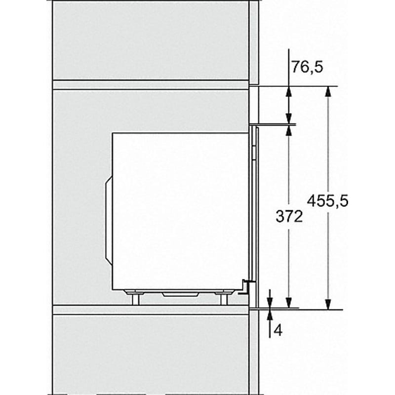 Встраиваемая микроволновка M 2230 SC черный обсидиан Miele