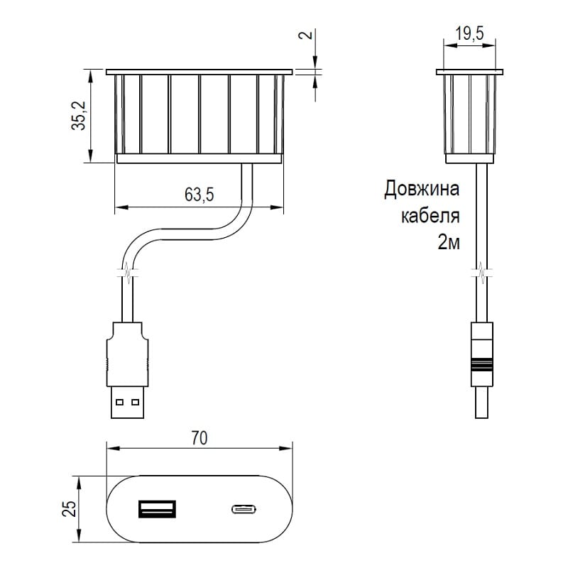 VersaPICK USB-розетка овальная, 1 USB, порт 5В (А+С) 110-220В, IP20, ZAMAK, белый мат (06029Z00060) VersaPICK USB-розетка овальная, 1 USB, порт 5В (А+С) 110-220В, IP20, ZAMAK, белый мат (06029Z00060)