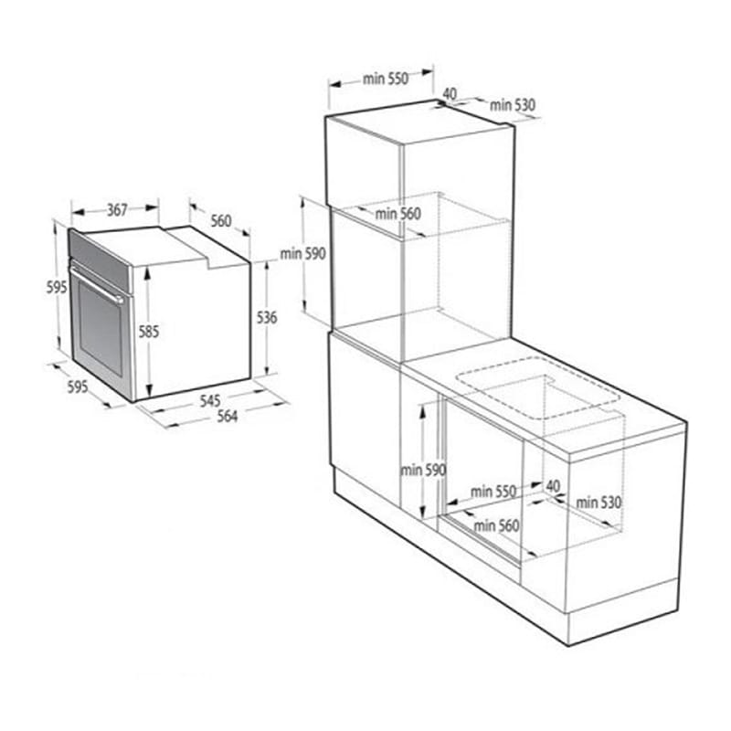 Духова шафа BOS6737SYW Gorenje Духова шафа BOS6737SYW Gorenje