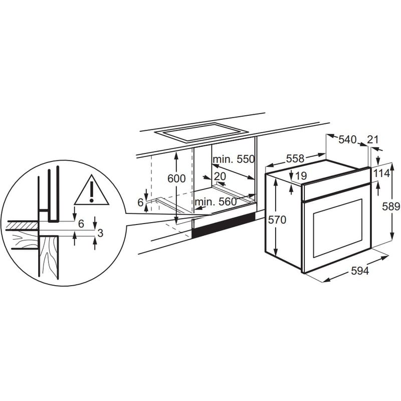 Духовой шкаф EOF5H40BX нерж. сталь Electrolux