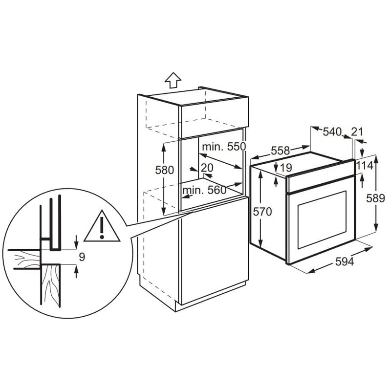 Духовой шкаф EOF5H40BX нерж. сталь Electrolux
