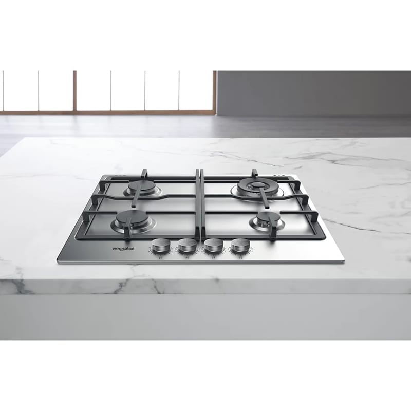 Варочная поверхность газовая TKRL661IXEU нерж. сталь Whirlpool