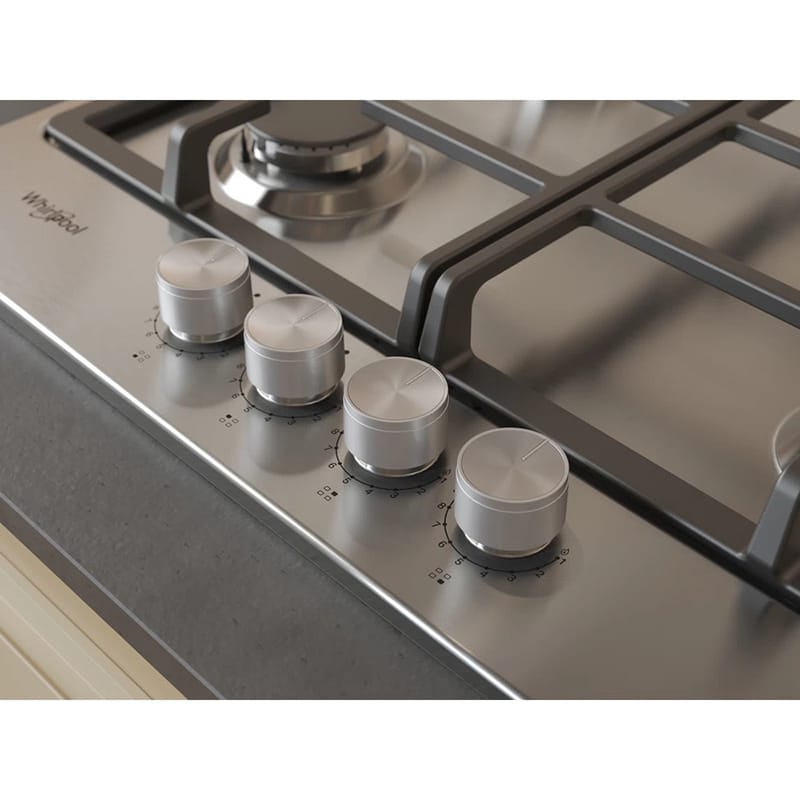 Варочная поверхность газовая TKRL661IXEU нерж. сталь Whirlpool