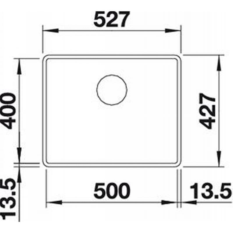 Мойка SUBLINE 500-F SILGRANIT (в уровень) кофе BLANCO (523537) Мойка SUBLINE 500-F SILGRANIT (в уровень) кофе BLANCO (523537)