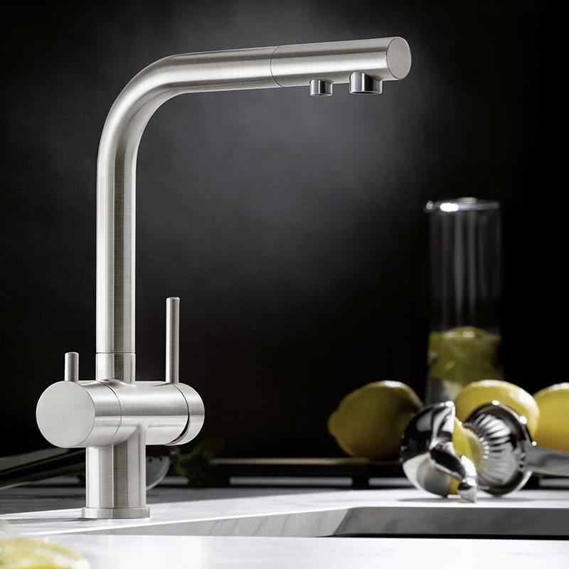Смеситель FONTAS II PVD steel нерж. сталь BLANCO (523129)