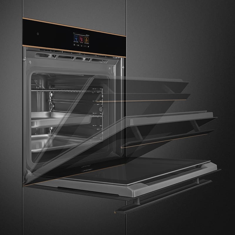 Духовой шкаф с паром SO6604S4PNR Smeg