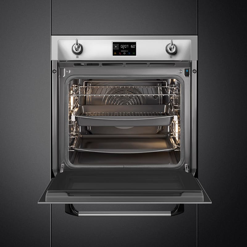 Духовой шкаф с паром SOP6902S2PX Smeg Духовой шкаф с паром SOP6902S2PX Smeg