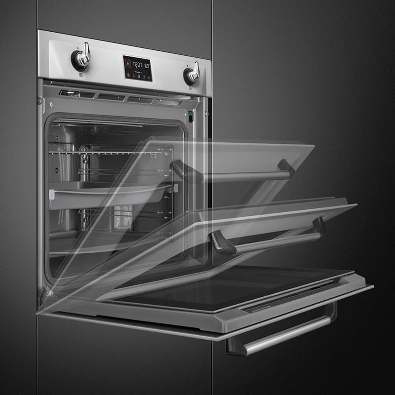 Духовой шкаф с паром SOP6902S2PX Smeg Духовой шкаф с паром SOP6902S2PX Smeg