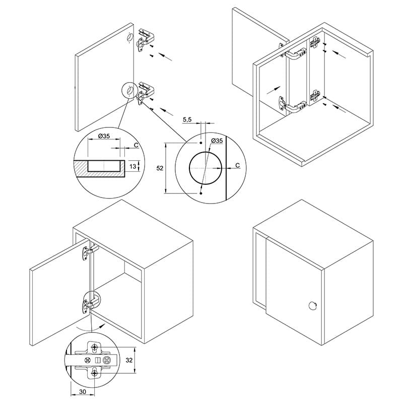 Петля Clip-on, 95°, Sensys 8639i, накладная, с доводч., равнолеж., никель (9087529) Hettich Петля Clip-on, 95°, Sensys 8639i, накладная, с доводч., равнолеж., никель (9087529) Hettich