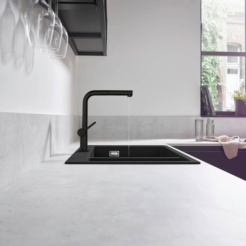Змішувач для кухні Talis M54 KM270 (в/ш) чорний матовий Hansgrohe (72808670)