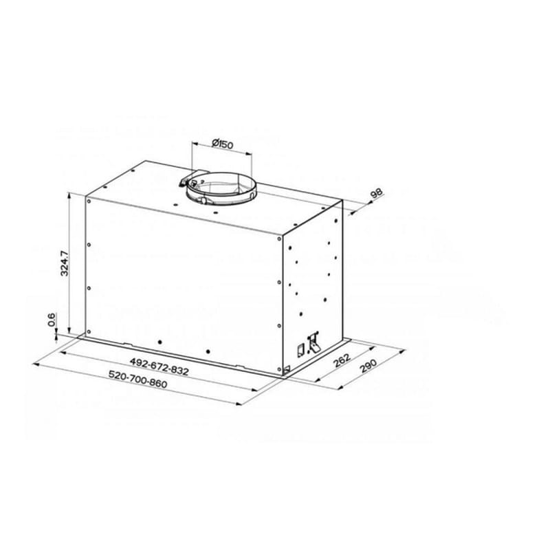 Вытяжка встраиваемая Inka Lux Evo Wh Matt A70, белый матовый Faber (305.0665.358) Вытяжка встраиваемая Inka Lux Evo Wh Matt A70, белый матовый Faber (305.0665.358)