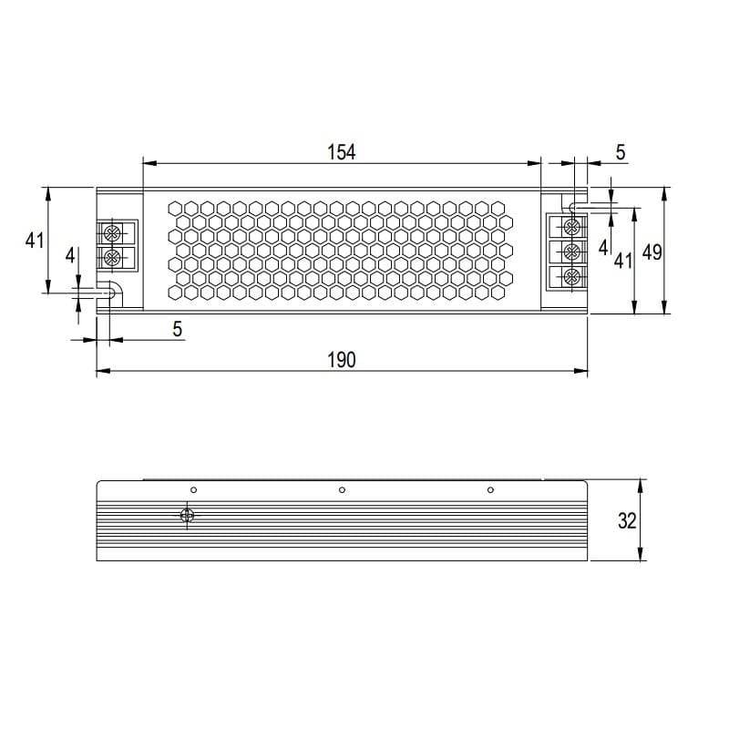 Блок питания для LED, 100W, 24V, IP20, метал. корпус Блок питания для LED, 100W, 24V, IP20, метал. корпус