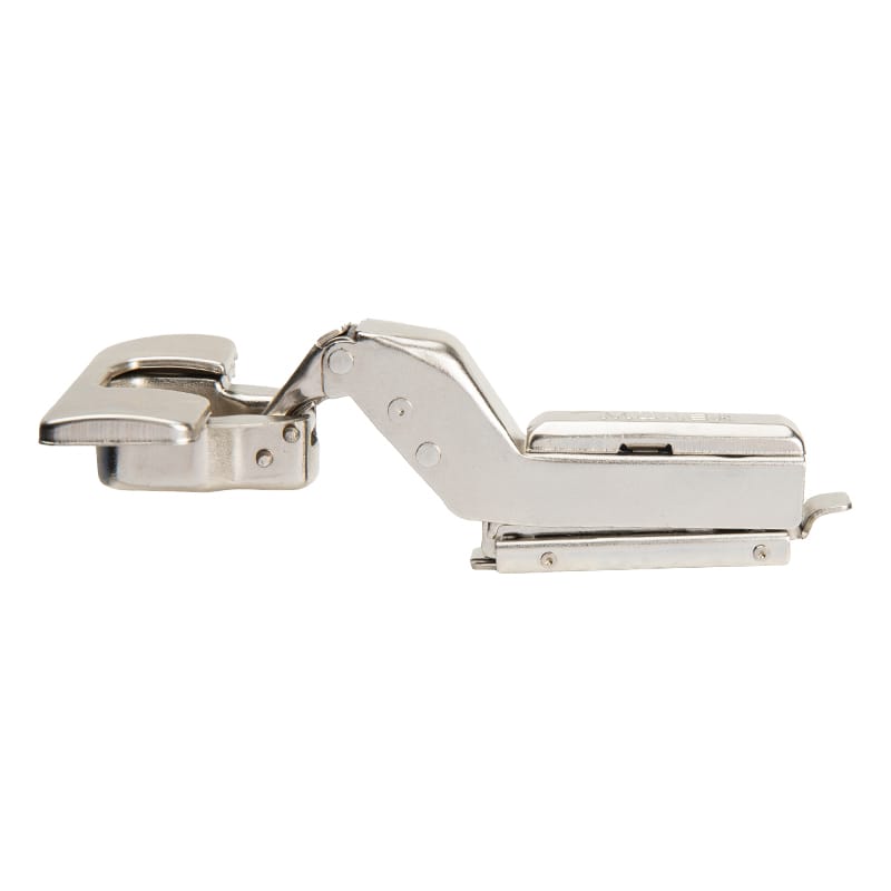 Петля Clip-On, 105°, внутренняя, с доводчиком, с ленейной планкой, никель, 3D Muller Profi Line Петля Clip-On, 105°, внутренняя, с доводчиком, с ленейной планкой, никель, 3D Muller Profi Line