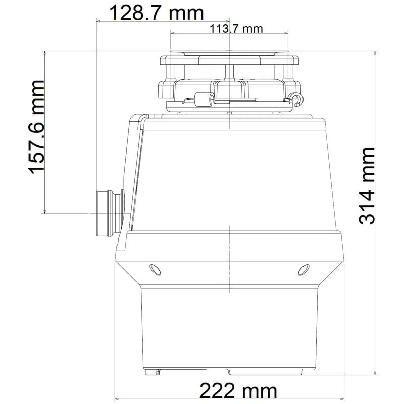 Подрібнювач для мийки Inverto BLDC Fabiano Подрібнювач для мийки Inverto BLDC Fabiano