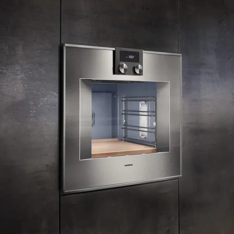 Духова шафа BO450112 права нержавіюча сталь за склом GAGGENAU