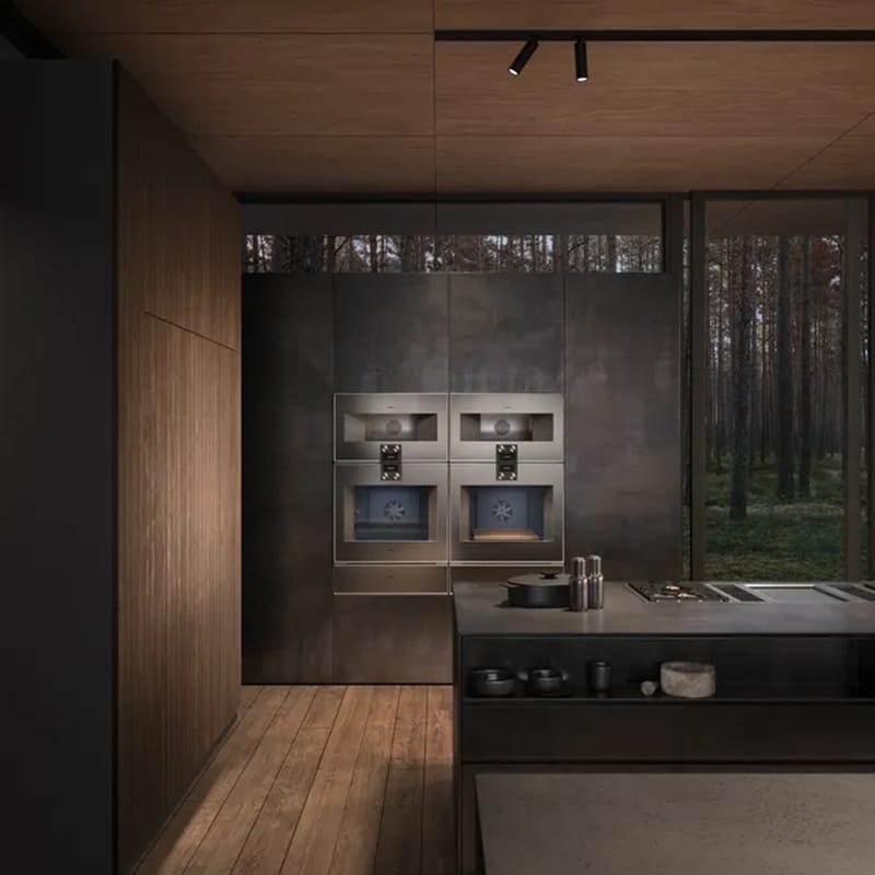 Духова шафа BO481112 ліва нержавіюча сталь за склом GAGGENAU