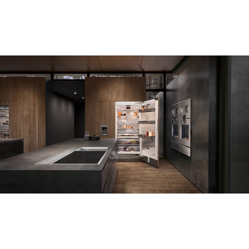 Компактна духова шафа-пароварка BS485112 ліва нержавіюча сталь за склом GAGGENAU