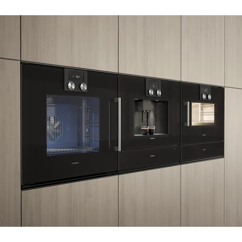Компактный духовой шкаф-пароварка BSP250101 правый антрацит GAGGENAU