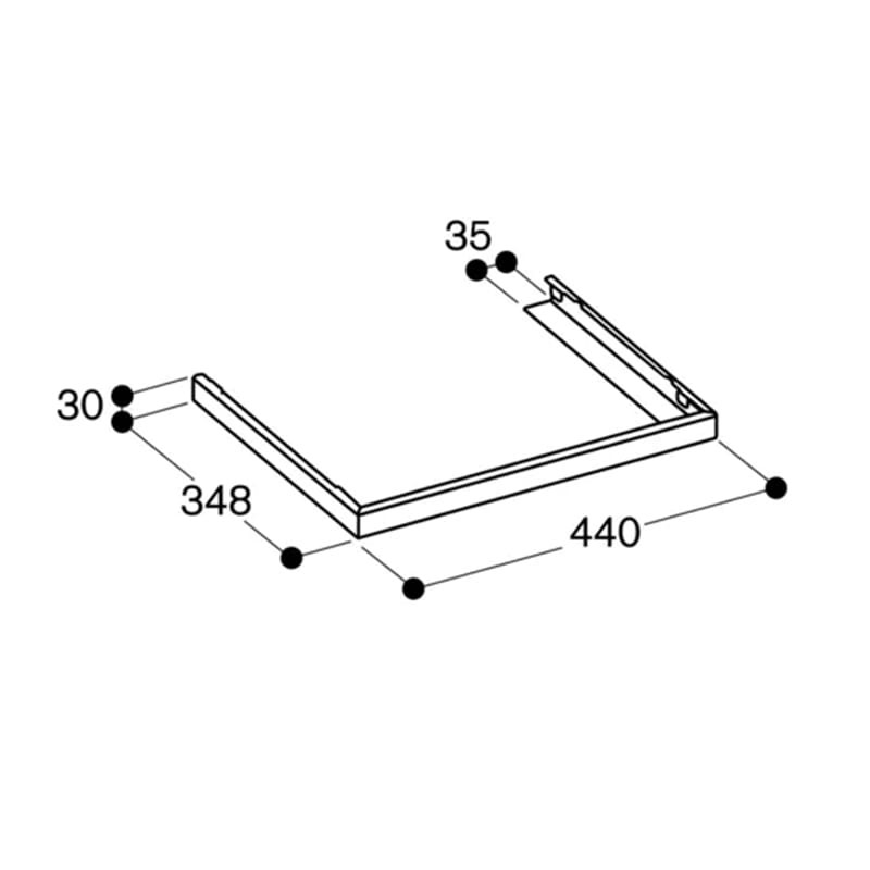 Декоративний кант для монтажу кухонних витяжок AD442392 GAGGENAU