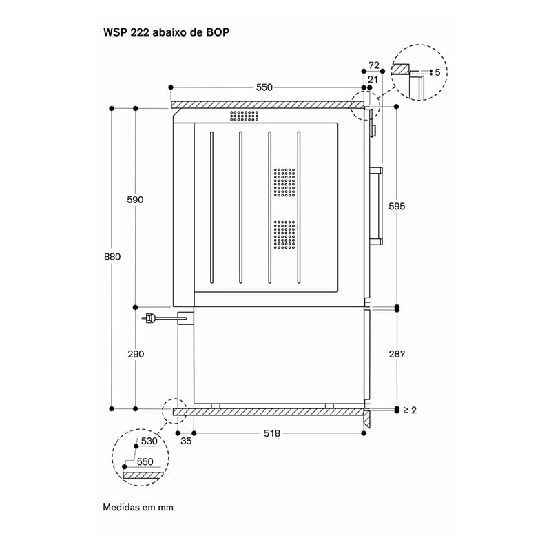 Шкаф для подогрева посуды WSP222132 алюминий GAGGENAU Шкаф для подогрева посуды WSP222132 алюминий GAGGENAU