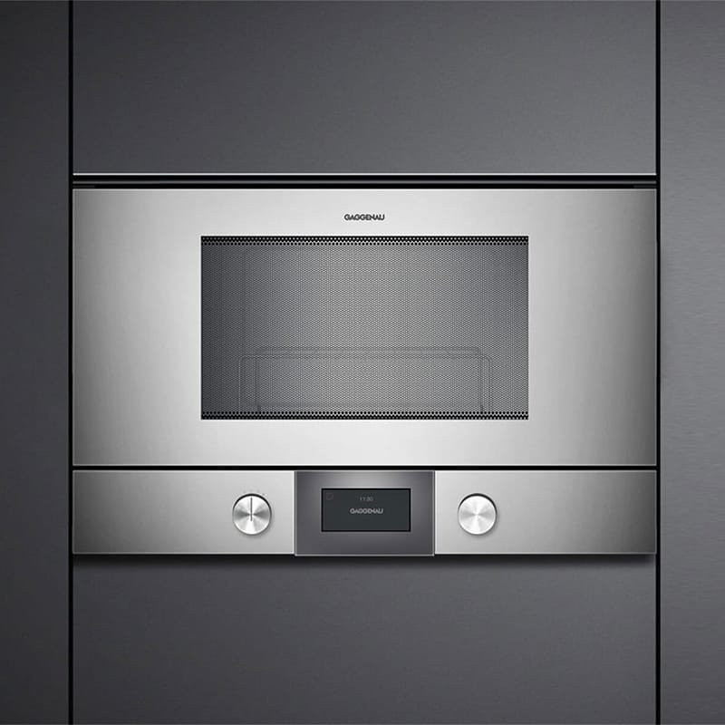 Вбудовувана мікрохвильова піч BMP224110 права нержавіюча сталь GAGGENAU