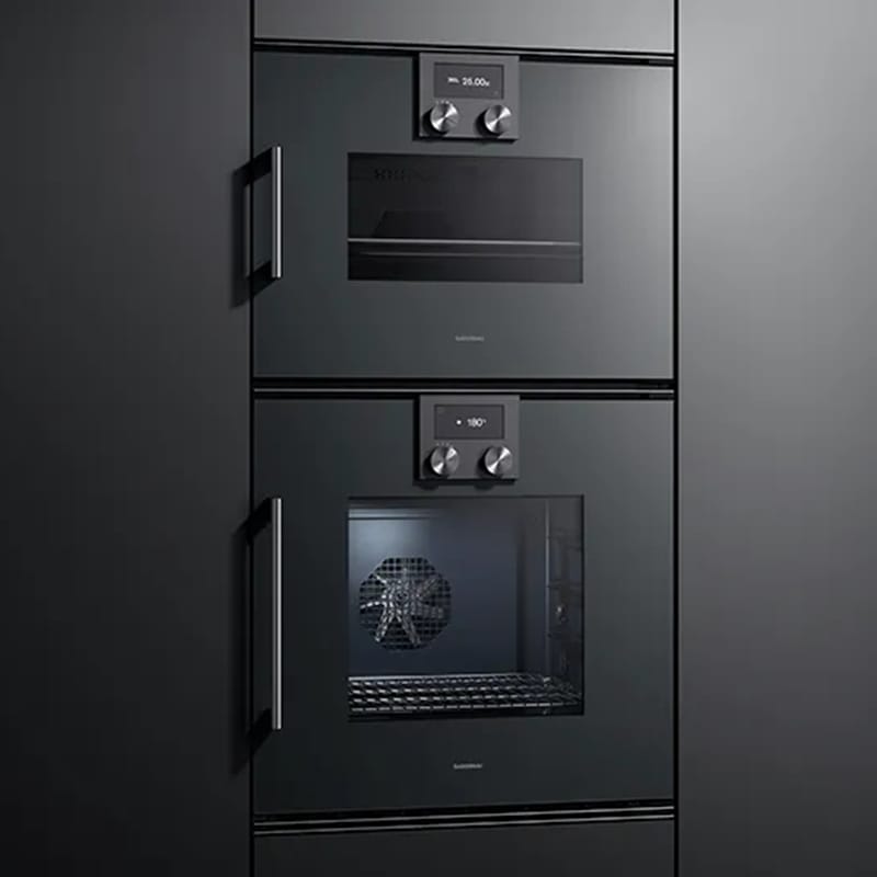 Компактна духова шафа з мікрохвильовим режимом BMP250100 права антрацит GAGGENAU Компактна духова шафа з мікрохвильовим режимом BMP250100 права антрацит GAGGENAU