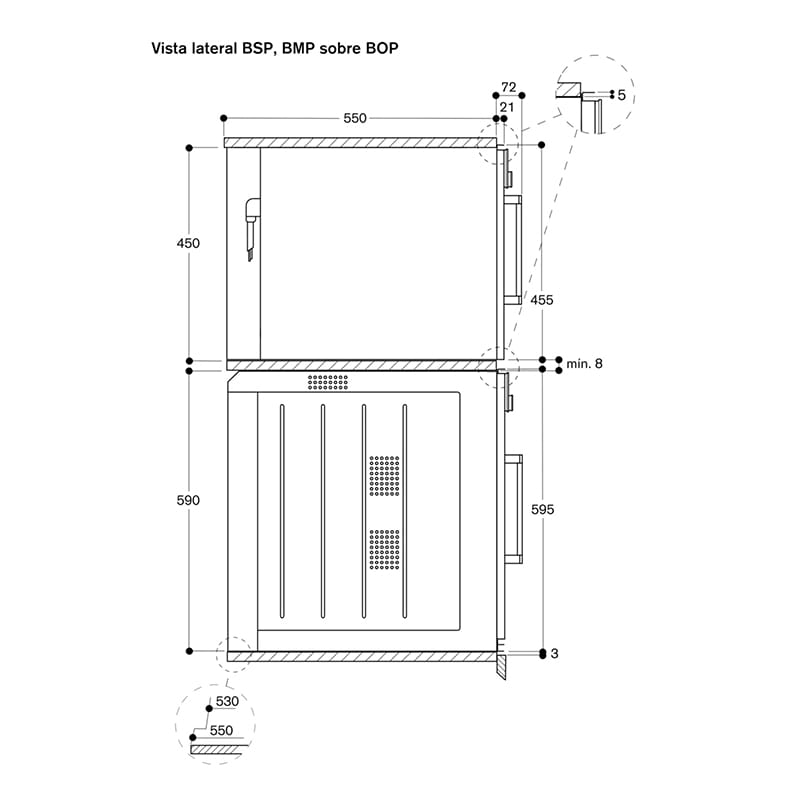 Компактна духова шафа з мікрохвильовим режимом BMP250100 права антрацит GAGGENAU Компактна духова шафа з мікрохвильовим режимом BMP250100 права антрацит GAGGENAU