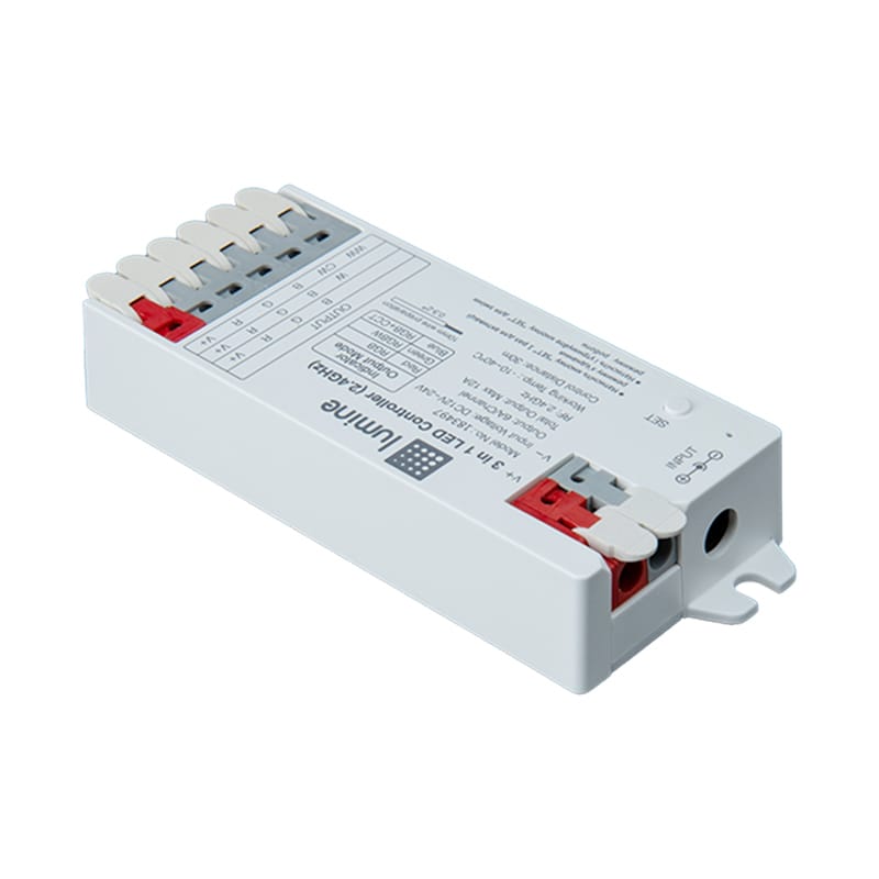 LED контролер RGB, RGBW, RGB+ССT 3 в 1, DC 12/24V, 6А, 2,4G, Lumine