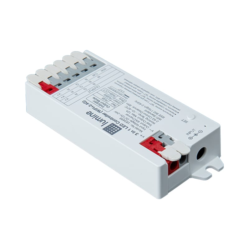 LED контроллер RGB, RGBW, RGB+ССT 3 в 1, DC 12/24V, 6А, WiFi+ 2,4G, Lumine