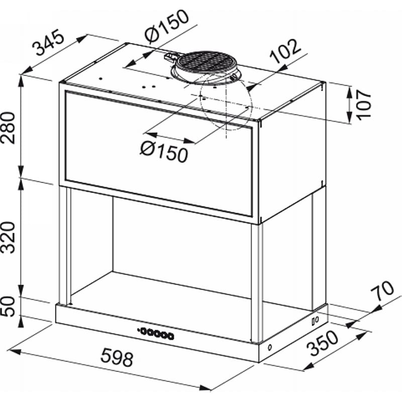 Вытяжка FMA MODULAR F60 BK MATT пристенная, черный матовый. Franke (335.0706.646) Вытяжка FMA MODULAR F60 BK MATT пристенная, черный матовый. Franke (335.0706.646)