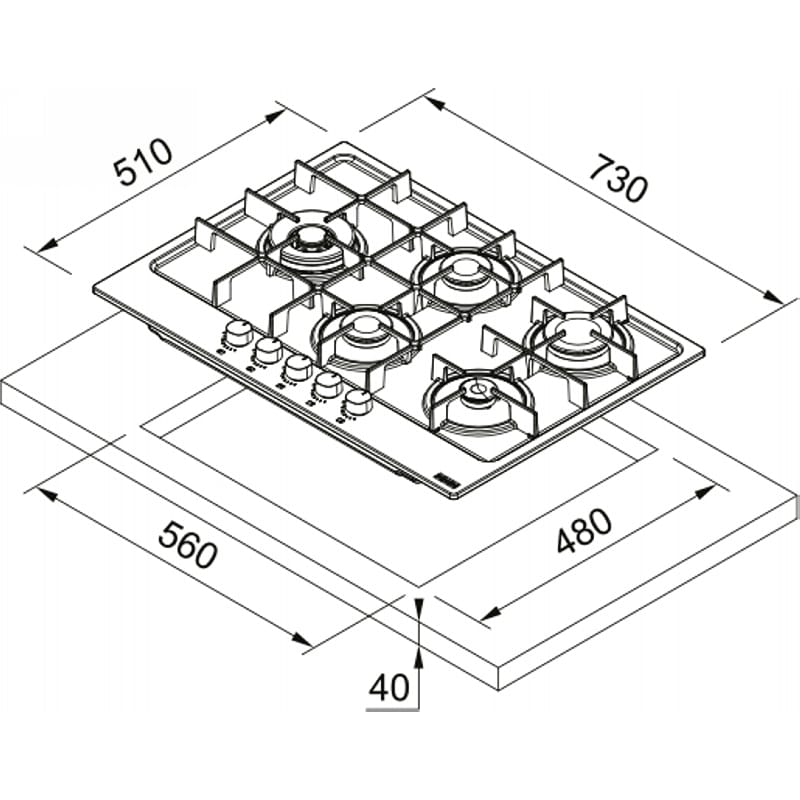 Варочная поверхность FHMA 755 4G DCL MB C черный Franke (106.0670.114) Варочная поверхность FHMA 755 4G DCL MB C черный Franke (106.0670.114)