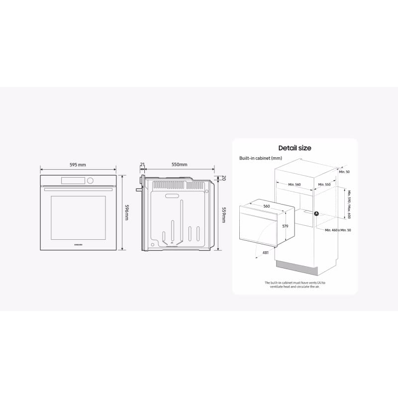 Духова шафа NV7B4245VAK/WT SAMSUNG