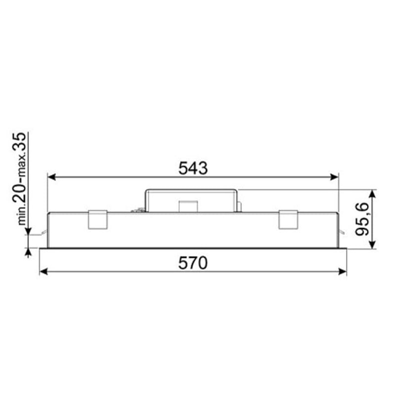 Витяжка стельова KLT12L4WH SMEG Витяжка стельова KLT12L4WH SMEG