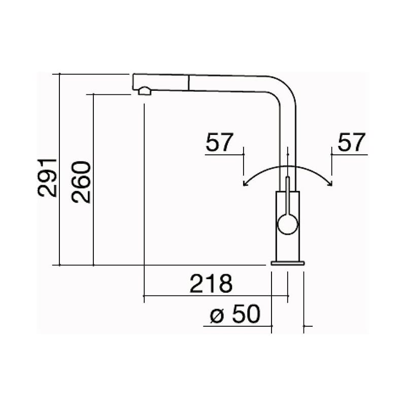 Смесители TWO Shower (в/ш) 1RUBUN2D черный матовый Barazza