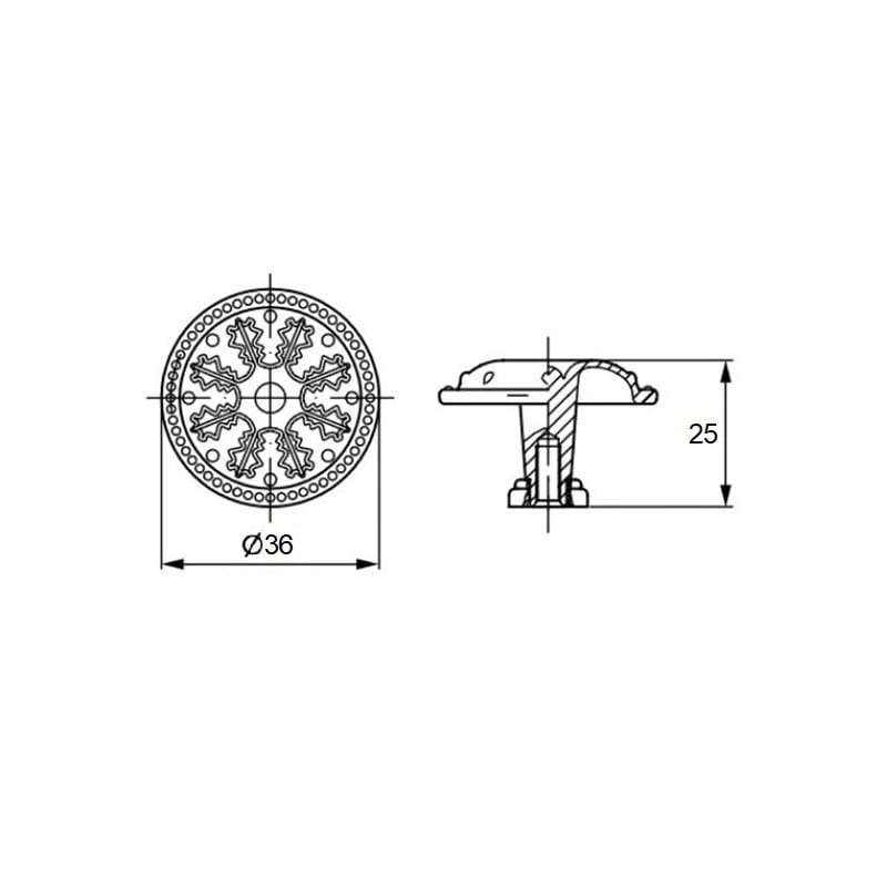 Ручка Marella CL 24479.01.036 срібло Ручка Marella CL 24479.01.036 срібло