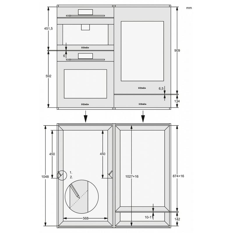 Вбудовуваний винний холодильник KWT 6422iG-1 obsw чорний обсидіан Miele