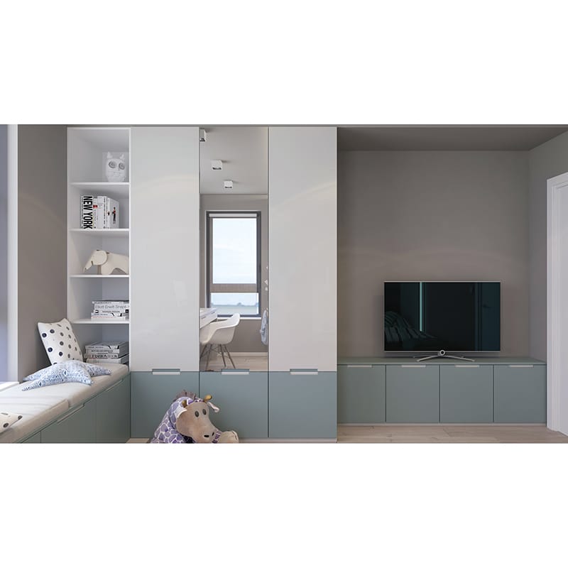 МДФ Kronospan Feelness PET Ultra Matt K097 Сумеречно Голубой\ двусторонний 2800х1220х18мм