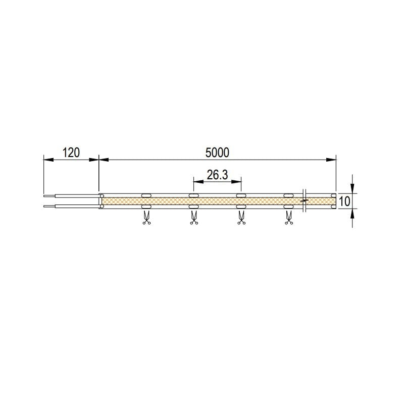 LED стрічка, COB , 608 LEDs/m, 16W, 24V, IP20, ССТ, 3000-6000К LED стрічка, COB , 608 LEDs/m, 16W, 24V, IP20, ССТ, 3000-6000К
