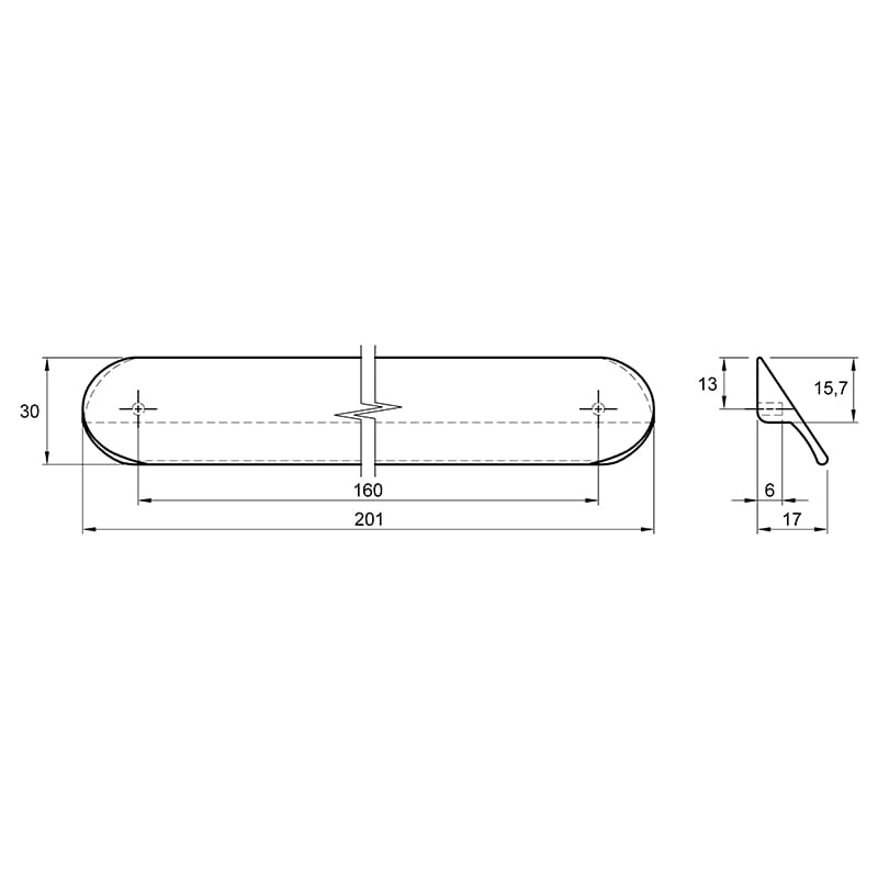 Ручка Ferro Fiori M 0734.160 чорний браш
